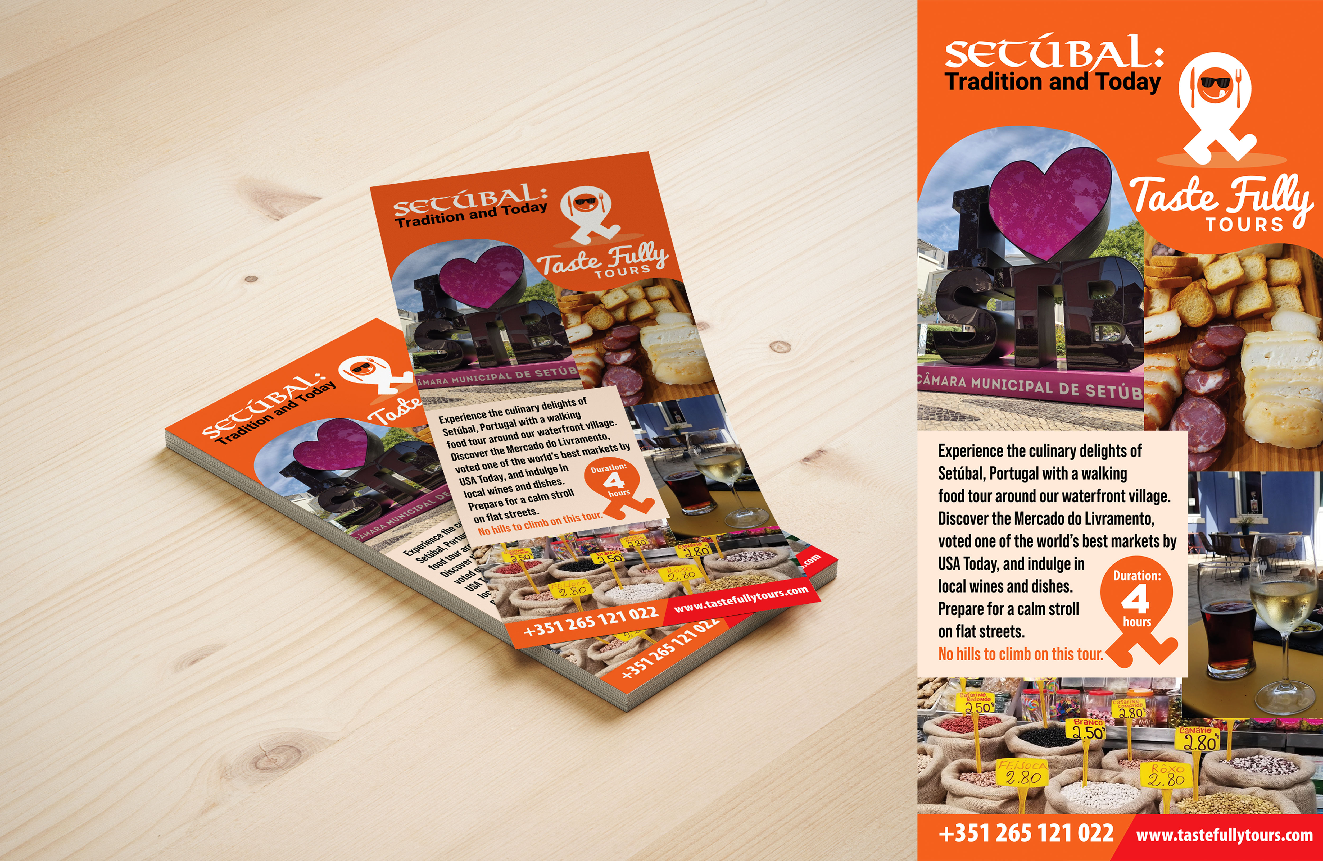Diseño de Flyer por Impressive Solutions para Taste Fully Tours | Diseño #30237479