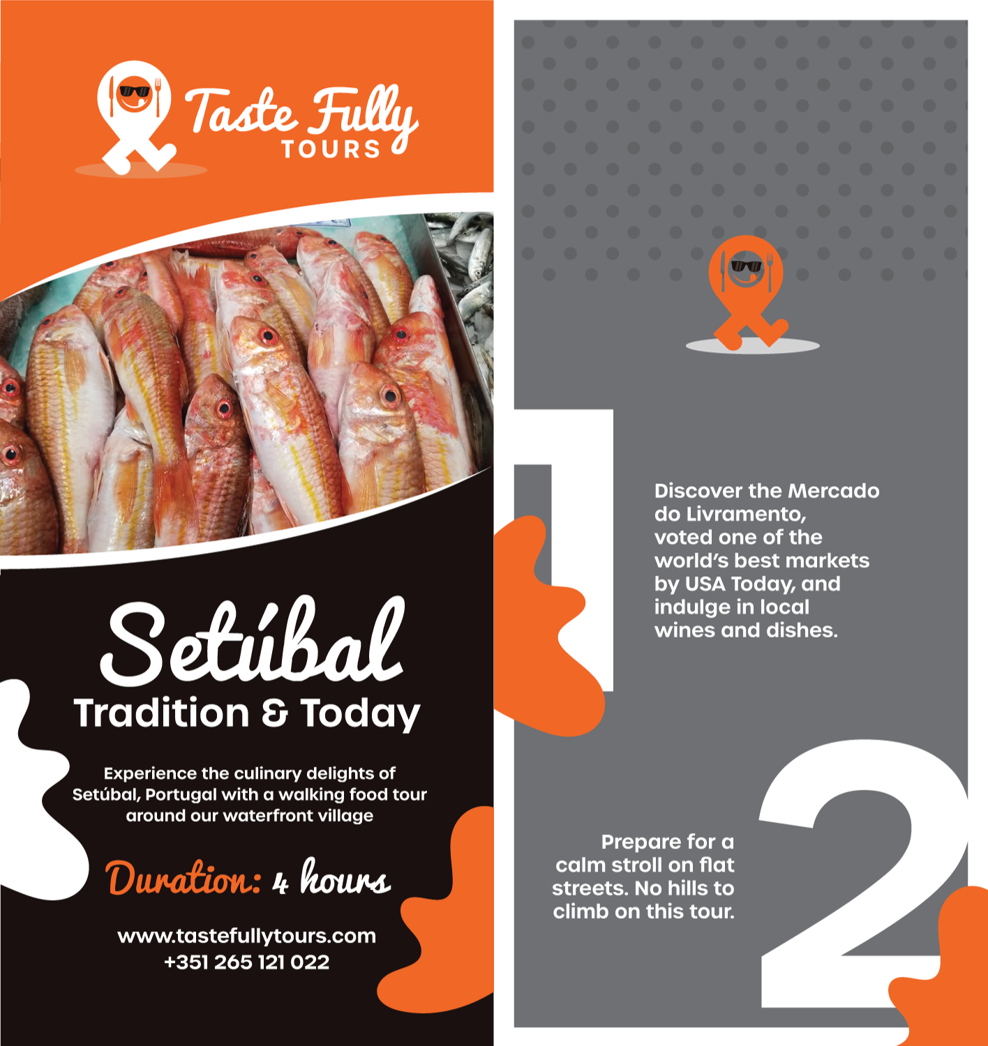 Flyer Design by JK18 for Taste Fully Tours | Design #30224597