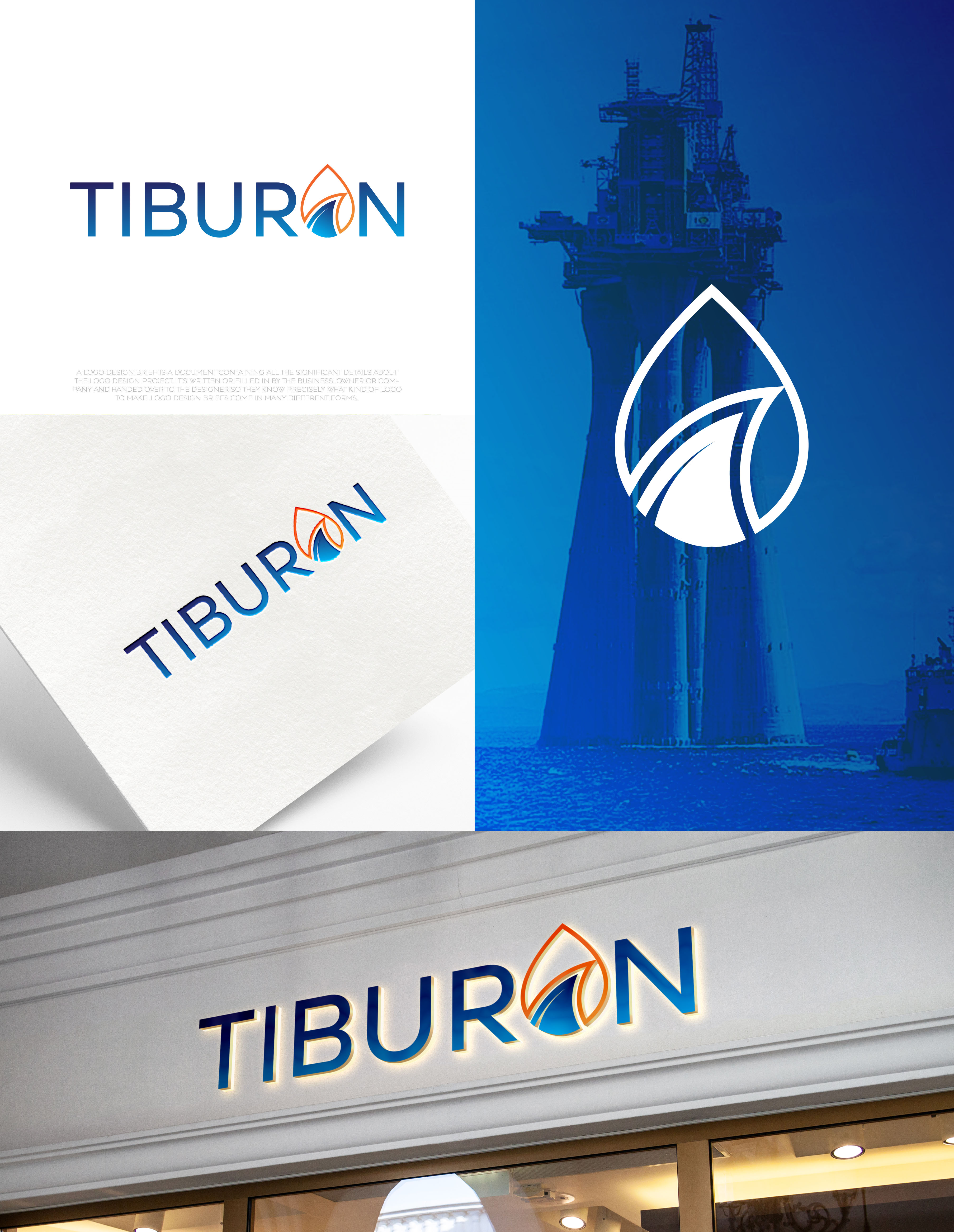 Logo Design by aexo for Tiburon OIl and Gas | Design #30215890