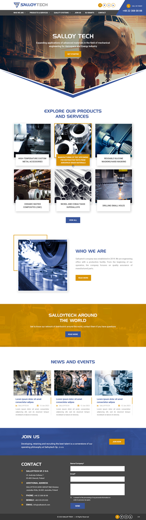 WordPress-Design von pb für Salloytech Sp. z o.o. | Design: #30227241