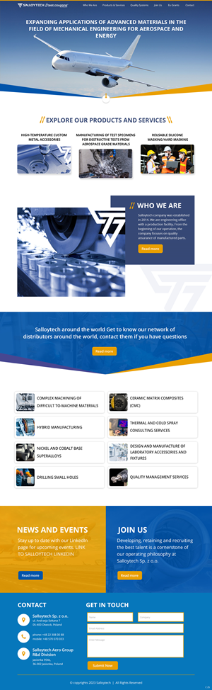 WordPress-Design von pb für Salloytech Sp. z o.o. | Design: #30227242