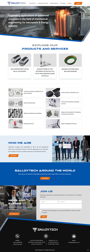 WordPress-Design von pb für Salloytech Sp. z o.o. | Design: #30227243