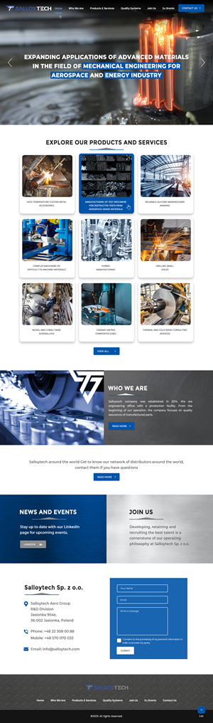 WordPress-Design von pb für Salloytech Sp. z o.o. | Design: #30227244