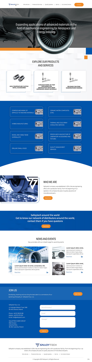 WordPress-Design von pb für Salloytech Sp. z o.o. | Design: #30227250