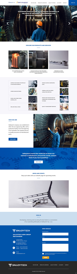 WordPress-Design von pb für Salloytech Sp. z o.o. | Design: #30227251