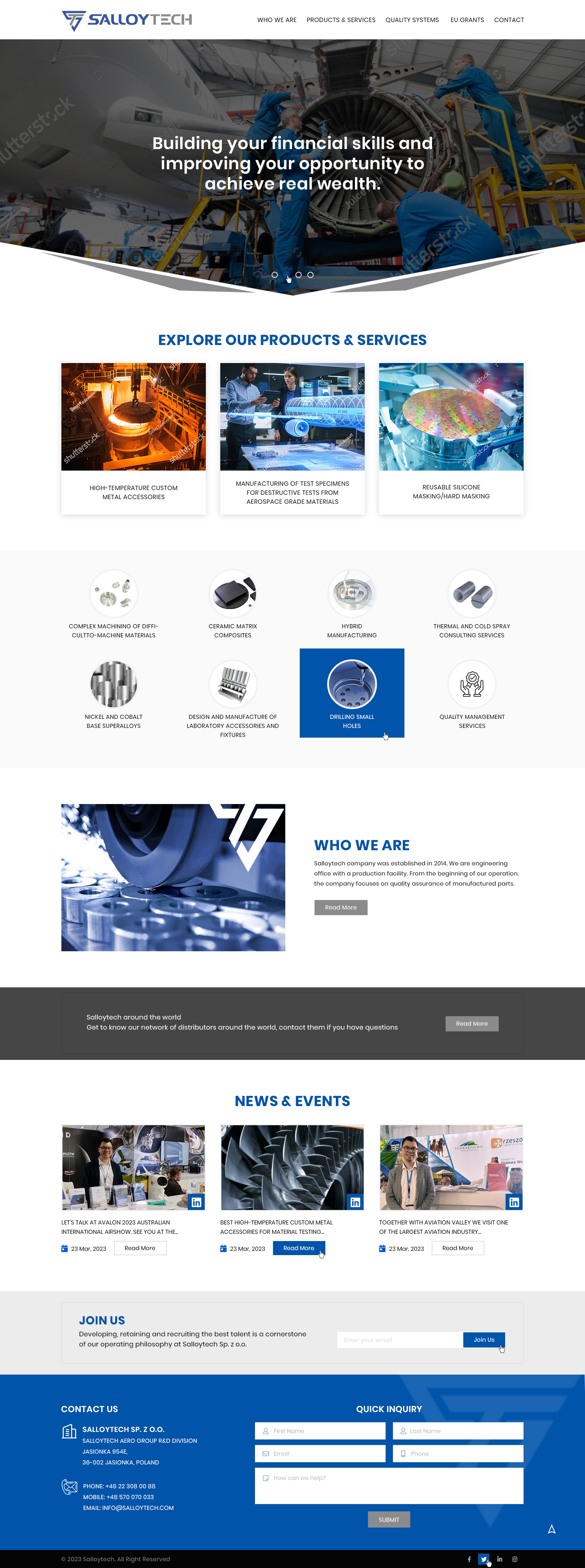 Design Wordpress par Ved Web Services pour Salloytech Sp. z o.o. | Design #30241446