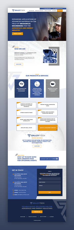 WordPress-Design von ed_scenery für Salloytech Sp. z o.o. | Design: #30268633