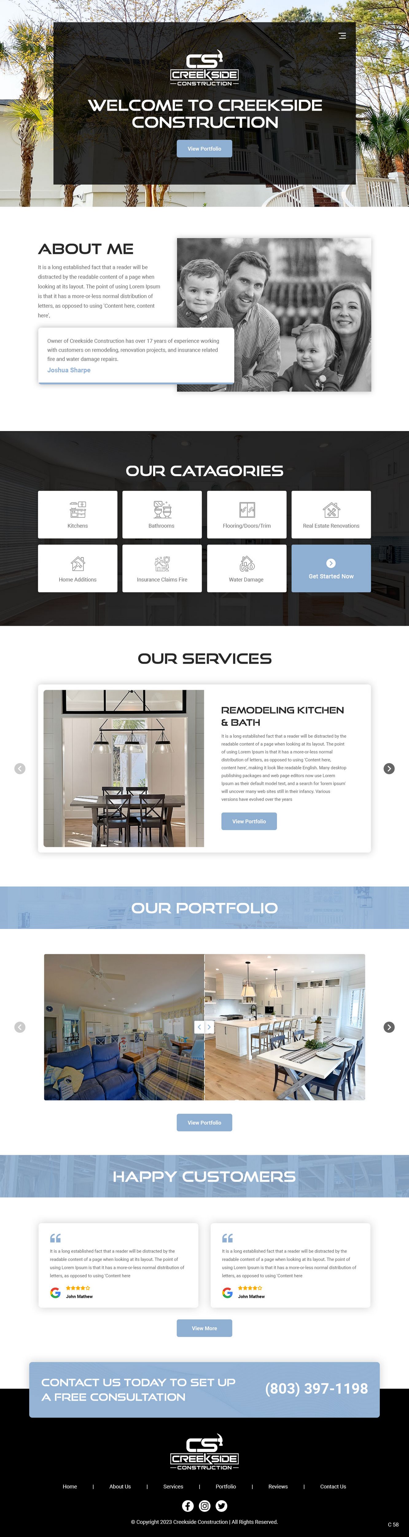 Design Wix par pb pour Creekside Construction | Design #30233494