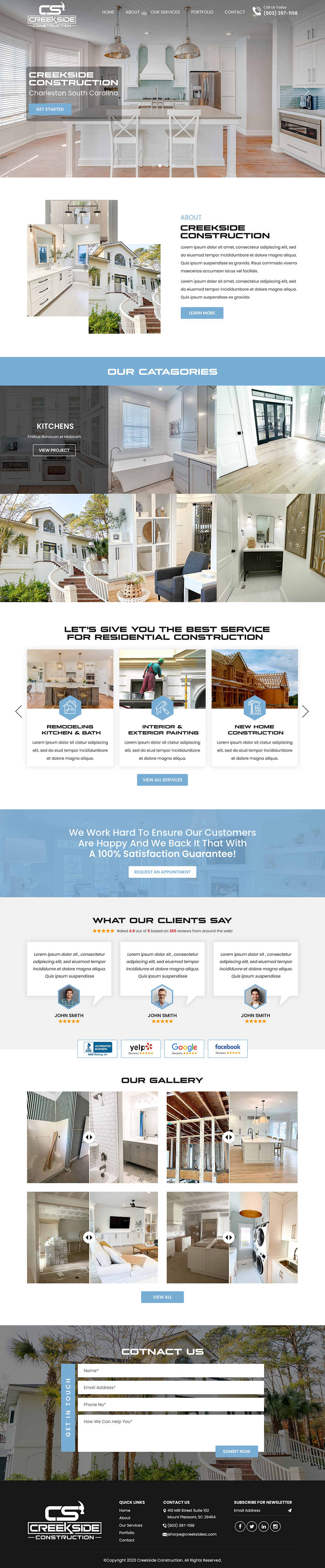 Design Wix par Titan Eagle pour Creekside Construction | Design #30245849