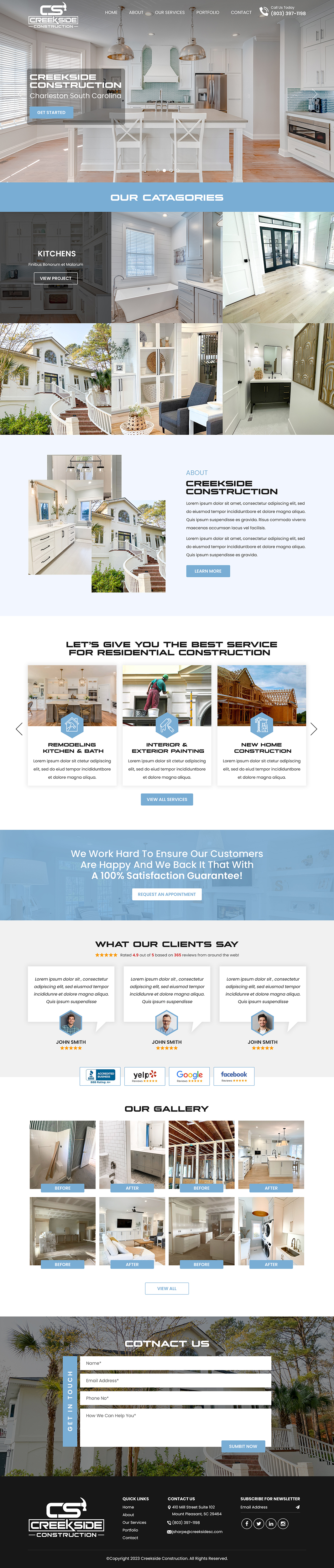 Design Wix par Titan Eagle pour Creekside Construction | Design #30259498