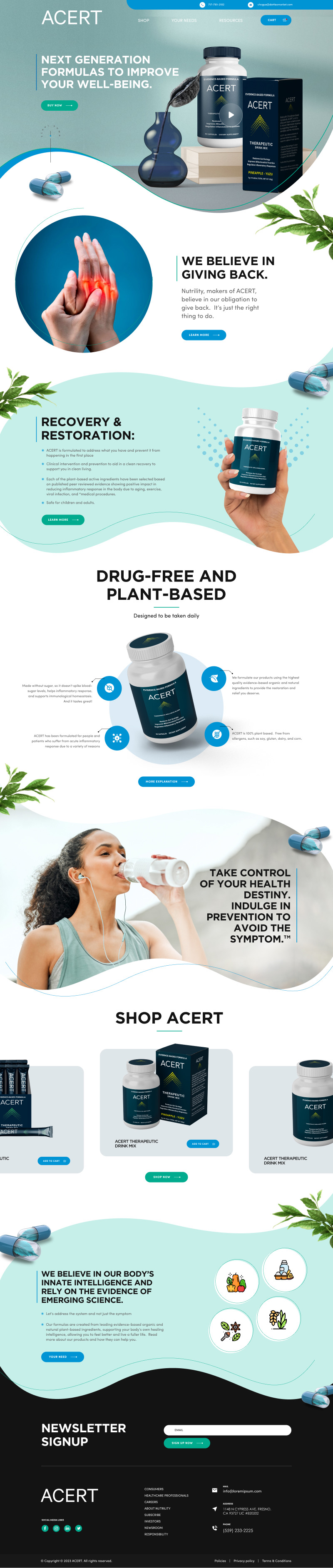 Web Design by Hafsa Fatymah for this project | Design #30287648