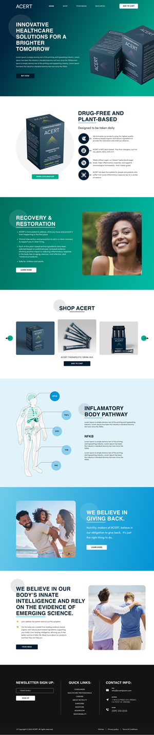 Web Design by Hafsa Fatymah for this project | Design #30330628
