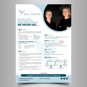 Print Design par Designers Hub pour New Chapter Executive Search GmbH | Design : #30241330