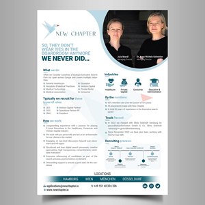 Print Design by Designers Hub for New Chapter Executive Search GmbH | Design: #30247726