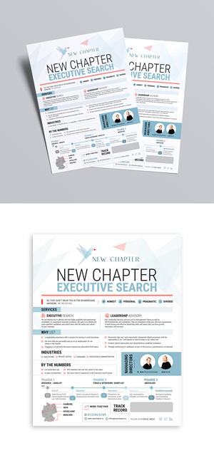 Print Design by debdesign for New Chapter Executive Search GmbH | Design: #30241545