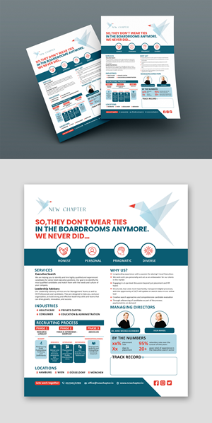 Print Design by debdesign for New Chapter Executive Search GmbH | Design: #30241644