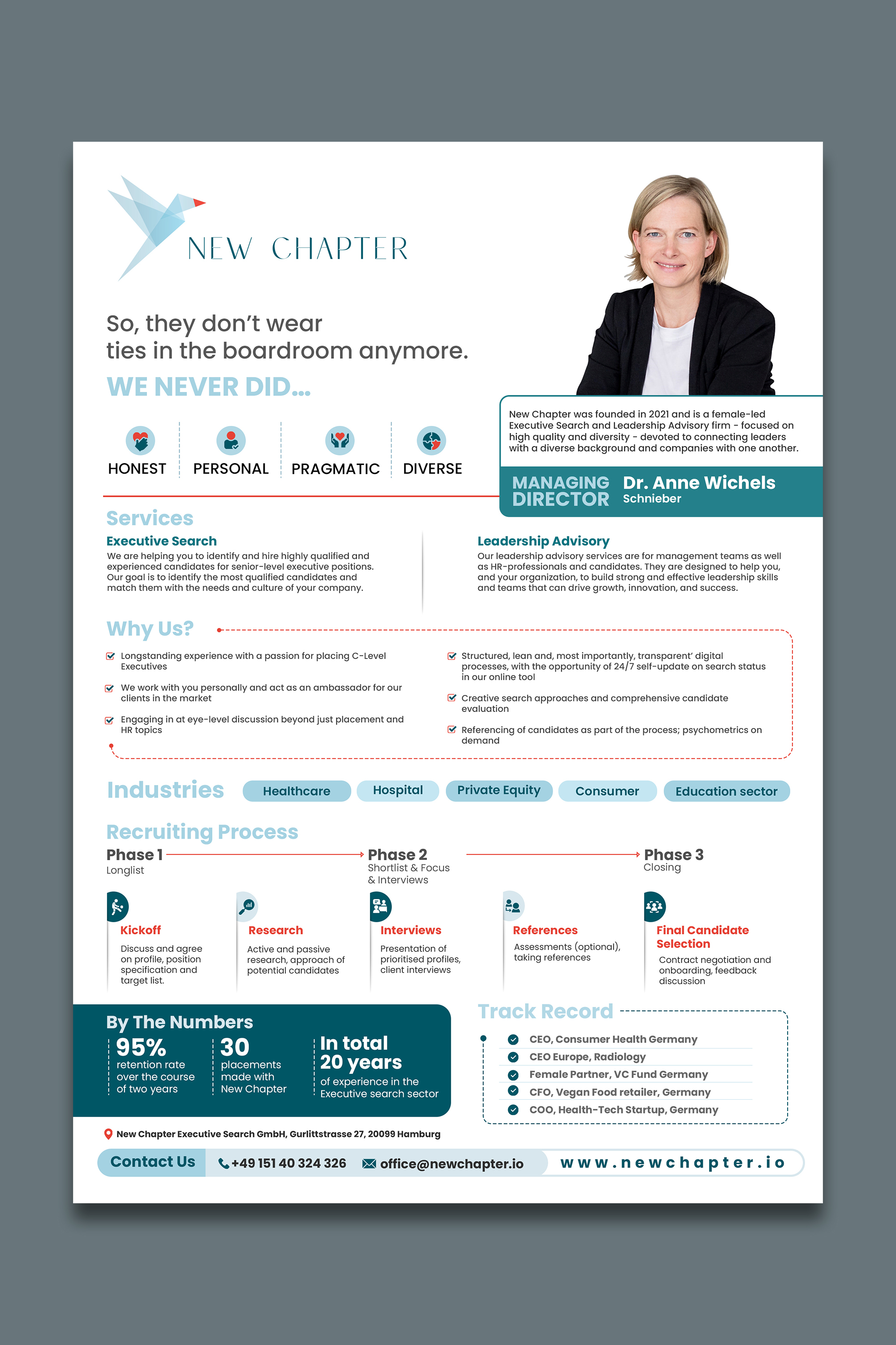 Print Design par debdesign pour New Chapter Executive Search GmbH | Design #30372167