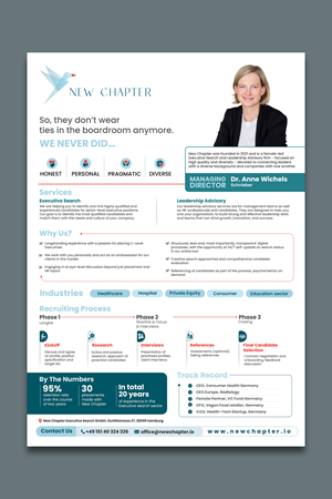 Print Design by debdesign for New Chapter Executive Search GmbH | Design: #30372167