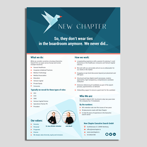 Print Design par ecorokerz pour New Chapter Executive Search GmbH | Design : #30236598