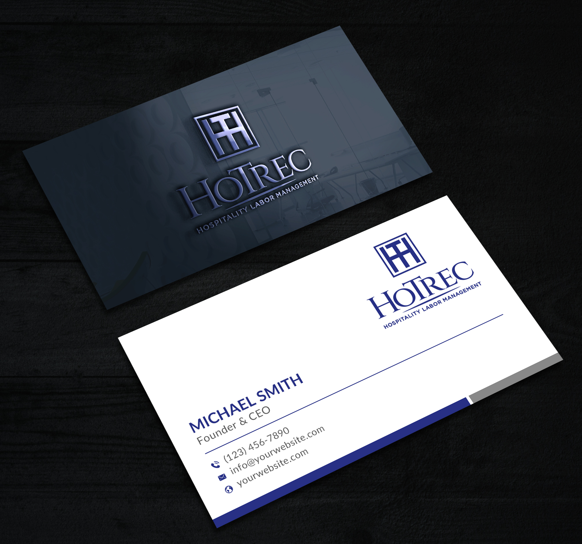 Diseño de Tarjeta de Presentación por Sun Moon Graphic Designer para Hotrec LLC | Diseño #30237079