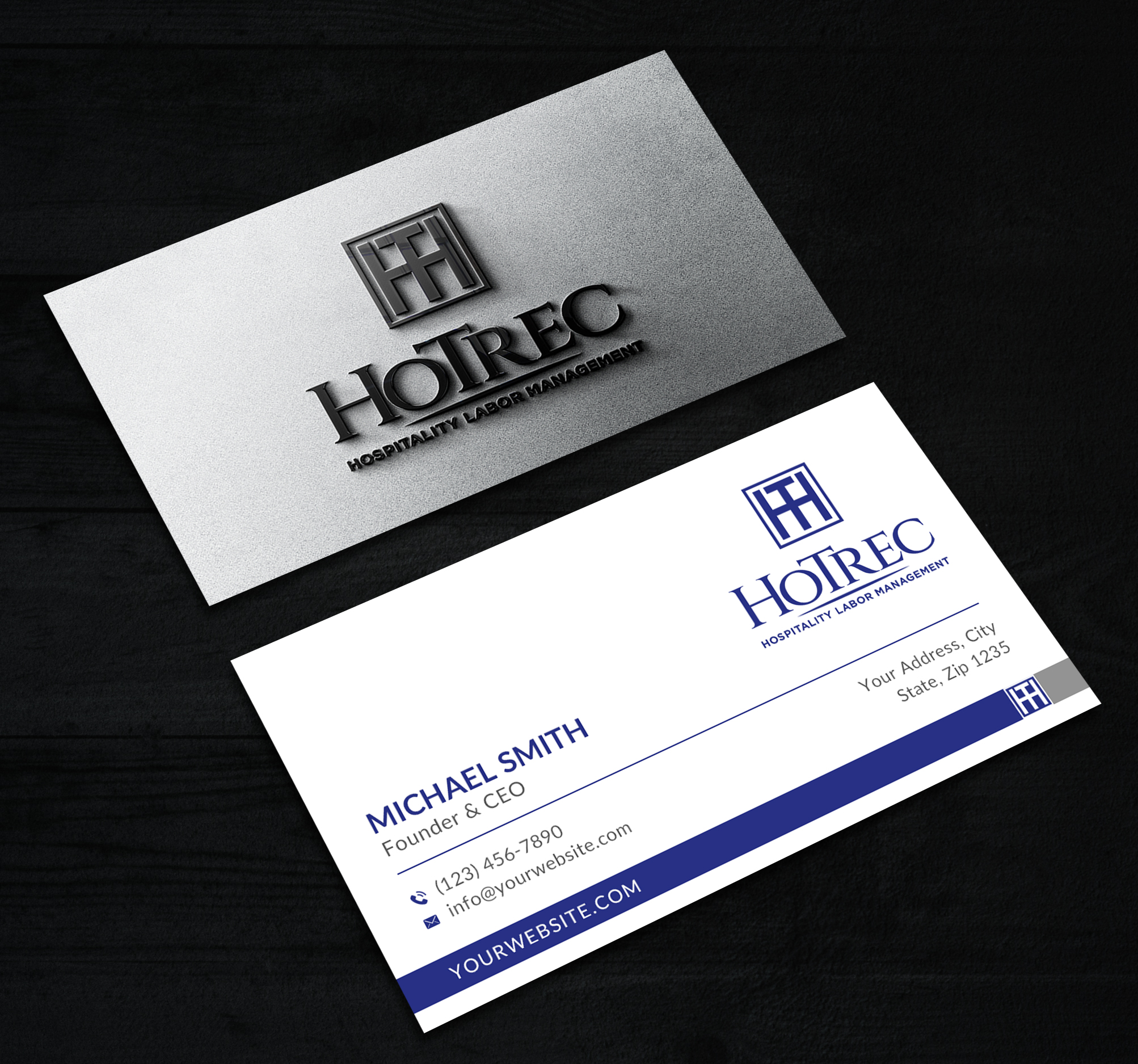 Diseño de Tarjeta de Presentación por Sun Moon Graphic Designer para Hotrec LLC | Diseño #30237084