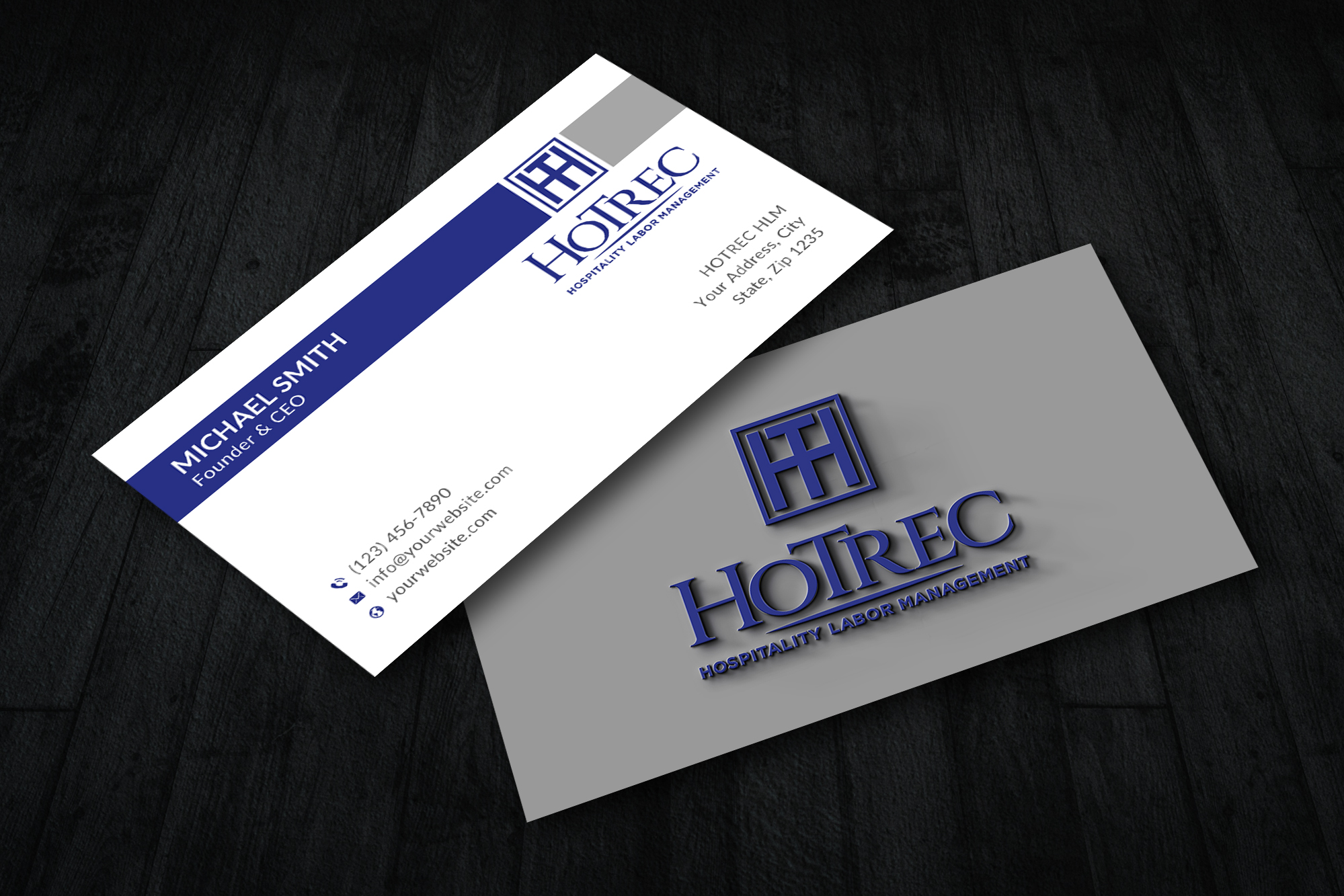 Business Card Design by Sun Moon Graphic Designer for Hotrec LLC | Design #30267254