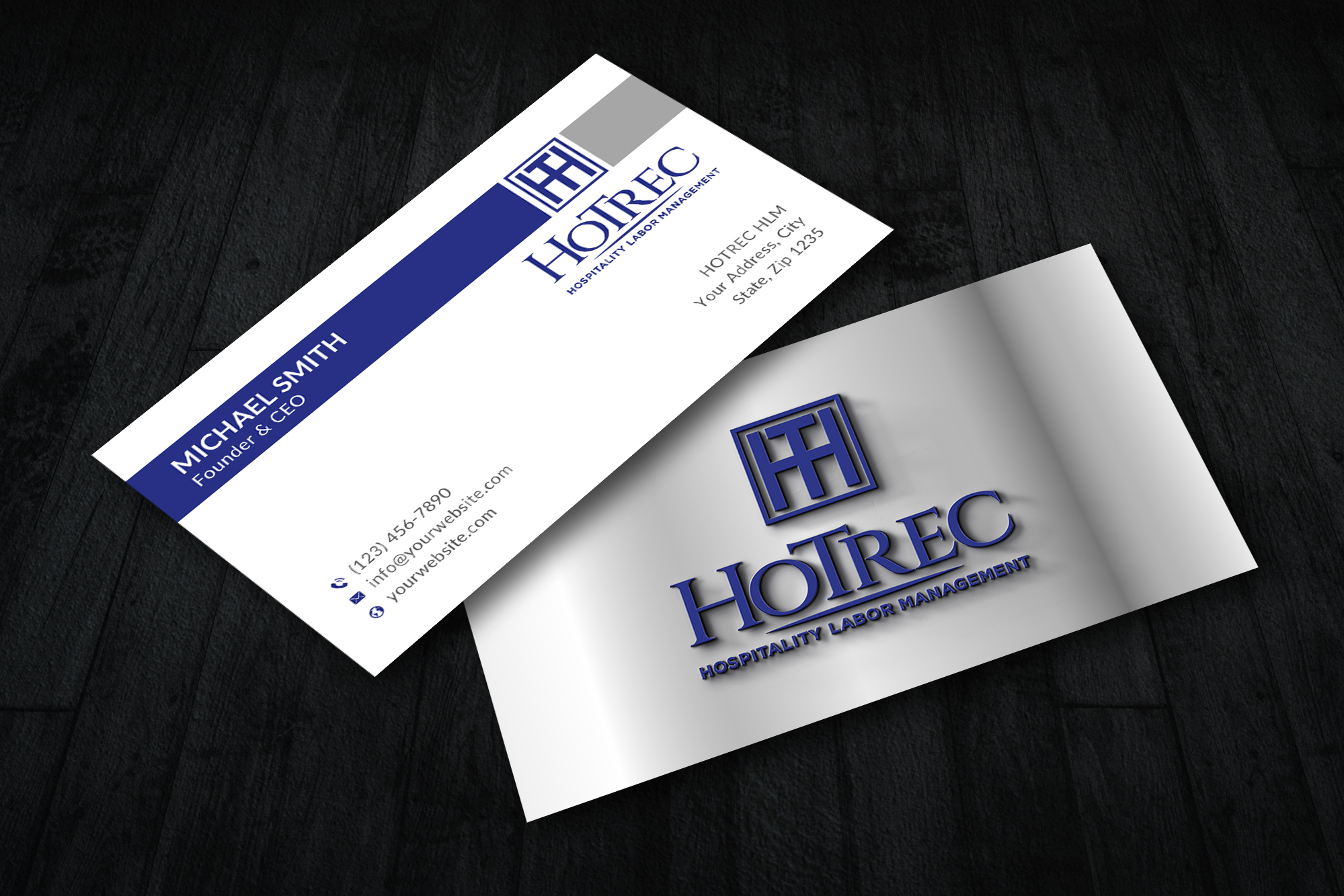 Business Card Design by Sun Moon Graphic Designer for Hotrec LLC | Design #30267880