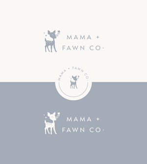 Elegant, Playful Logo Design for Mama + Fawn Co. by ALNS