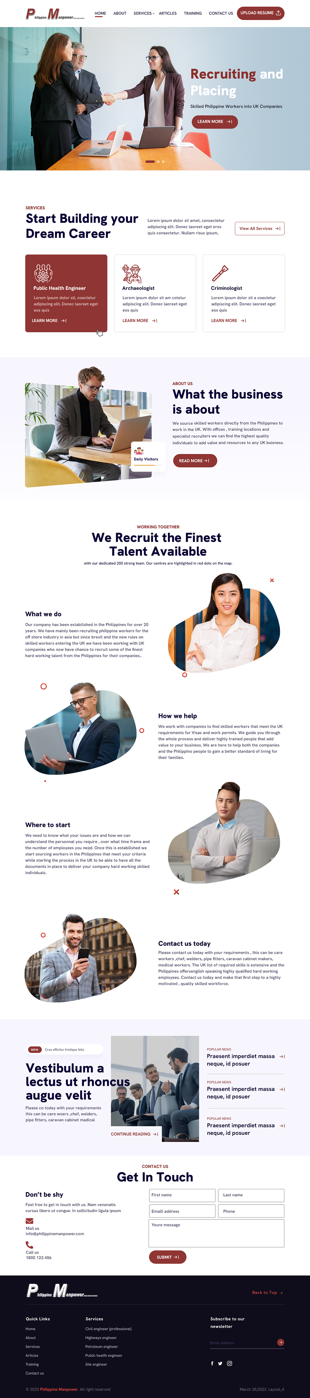 Web Design by sai.designer87 for this project | Design #30265786