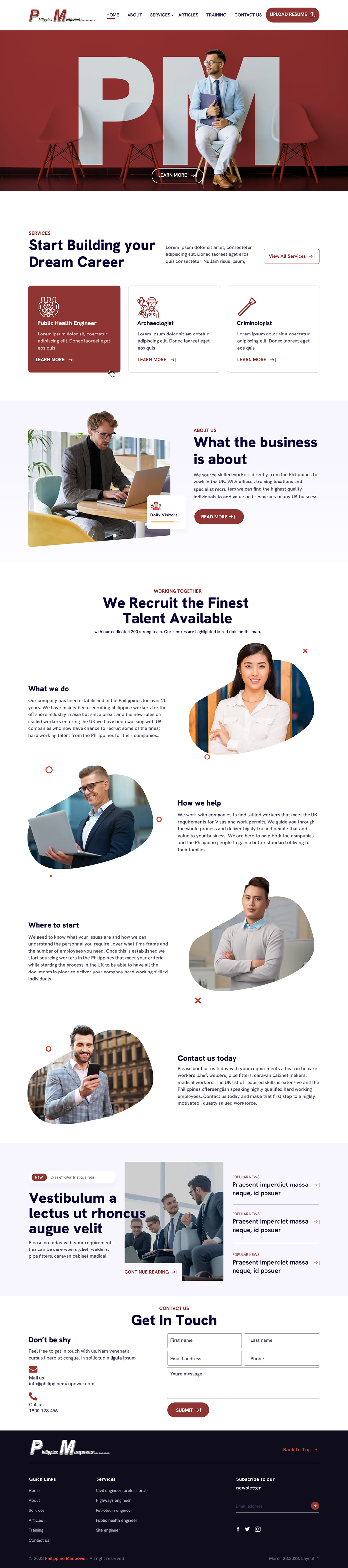 Web Design by sai.designer87 for this project | Design #30265787