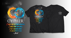"Cypher Inc. needs a design for a famous Hip-Hop Quote"