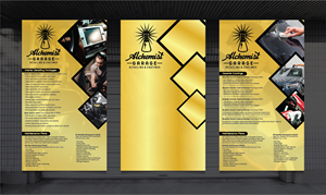 Menu Design by 3Guys for alchemist garage detailing | Design: #30260382