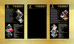 Menu Design by 3Guys for alchemist garage detailing | Design: #30260383