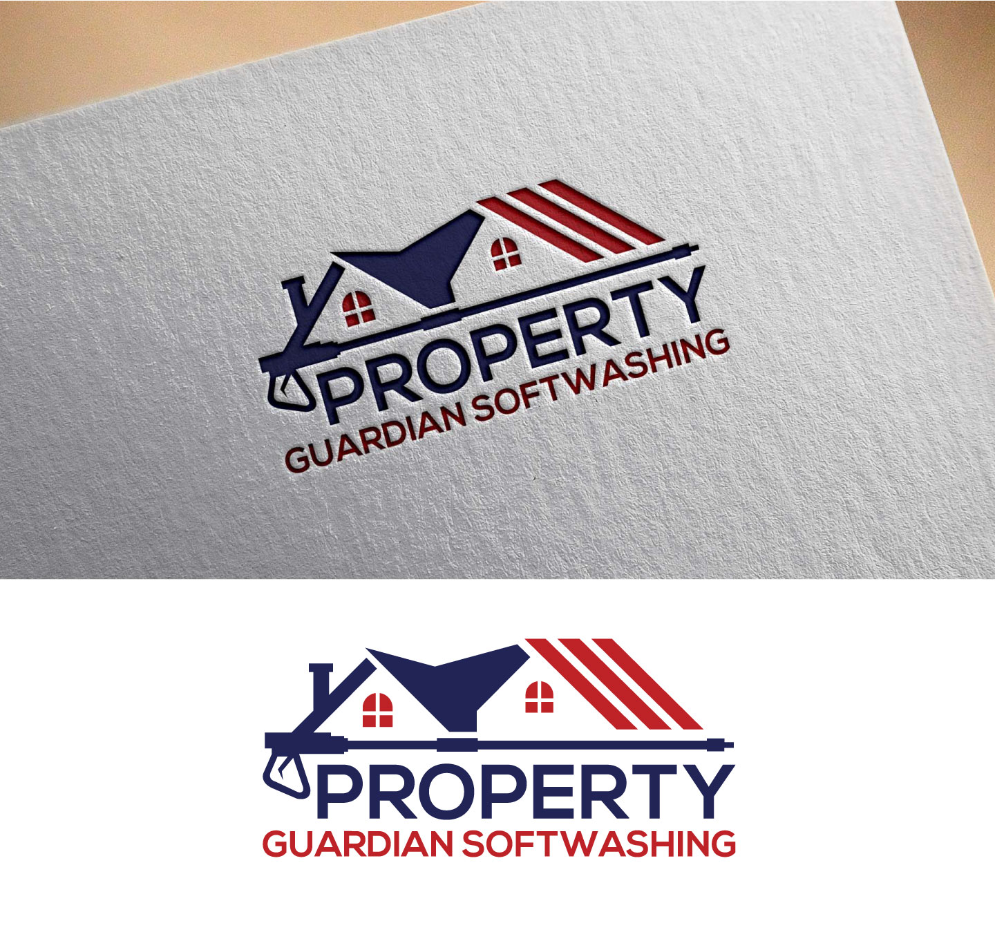 Professional, Serious Logo Design for Property Guardian Softwashing by