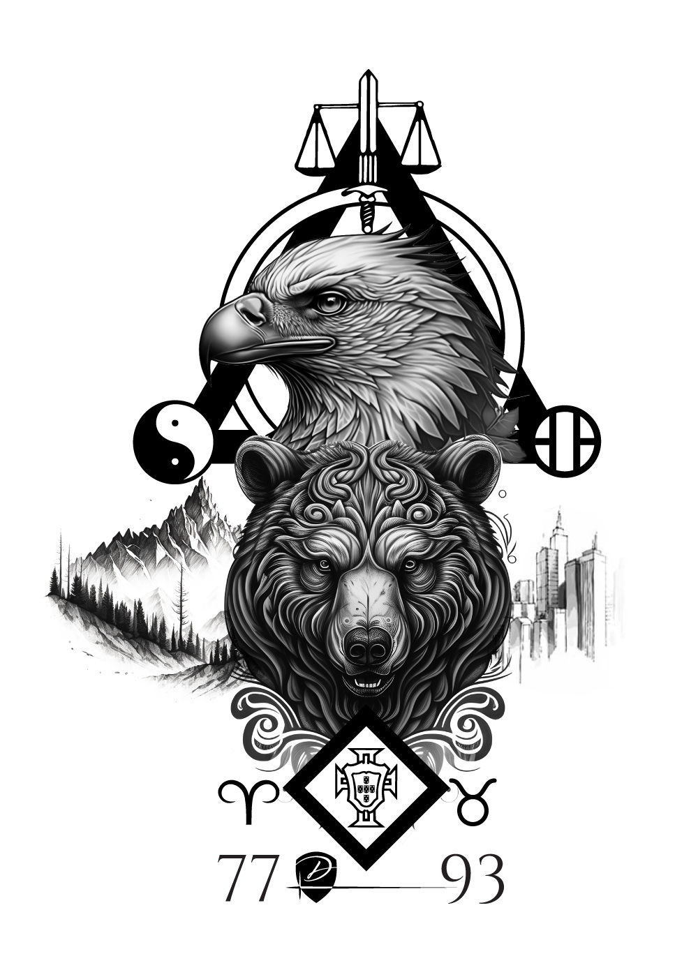 Tattoo Design by Sergio Coelho for this project | Design #30248591