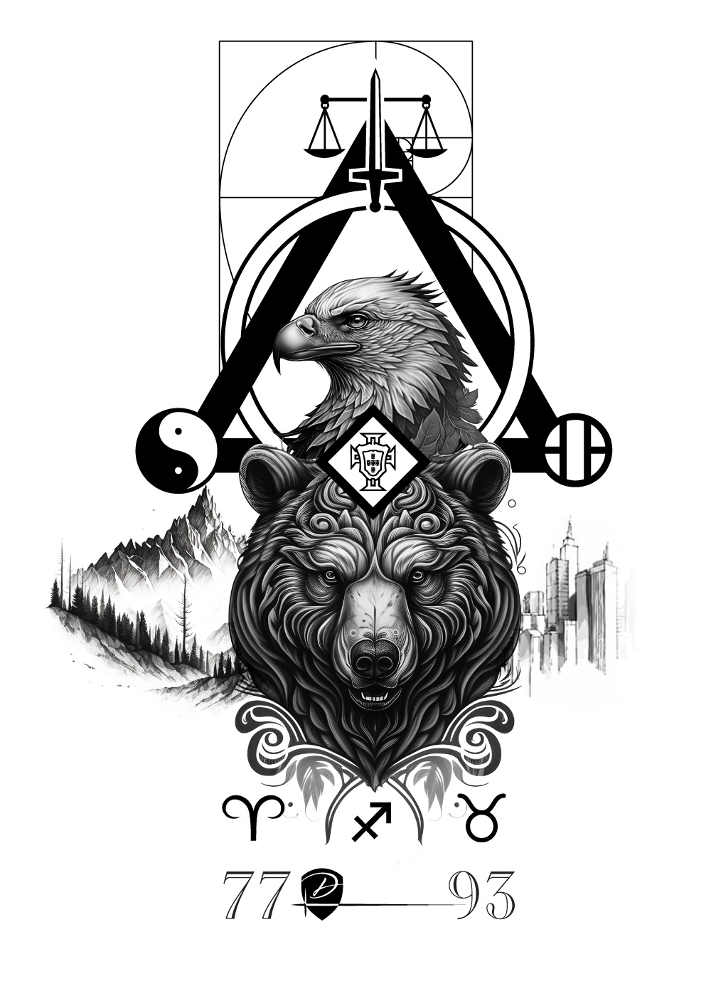 Tattoo Design by Sergio Coelho for this project | Design: #30267018