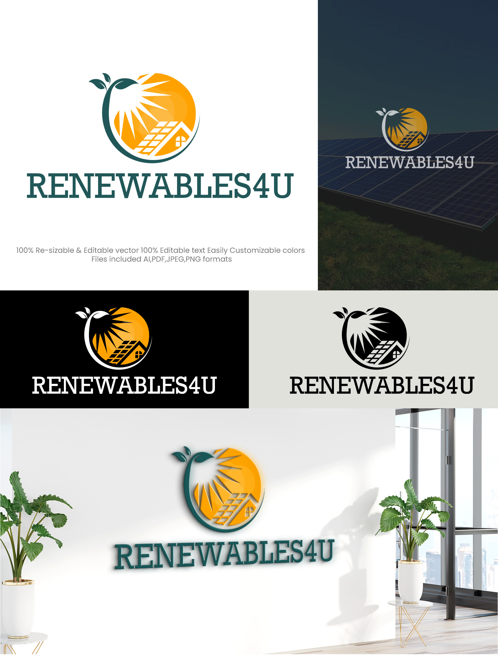 Logo Design by Design Athics for Renewables4U | Design #30245393