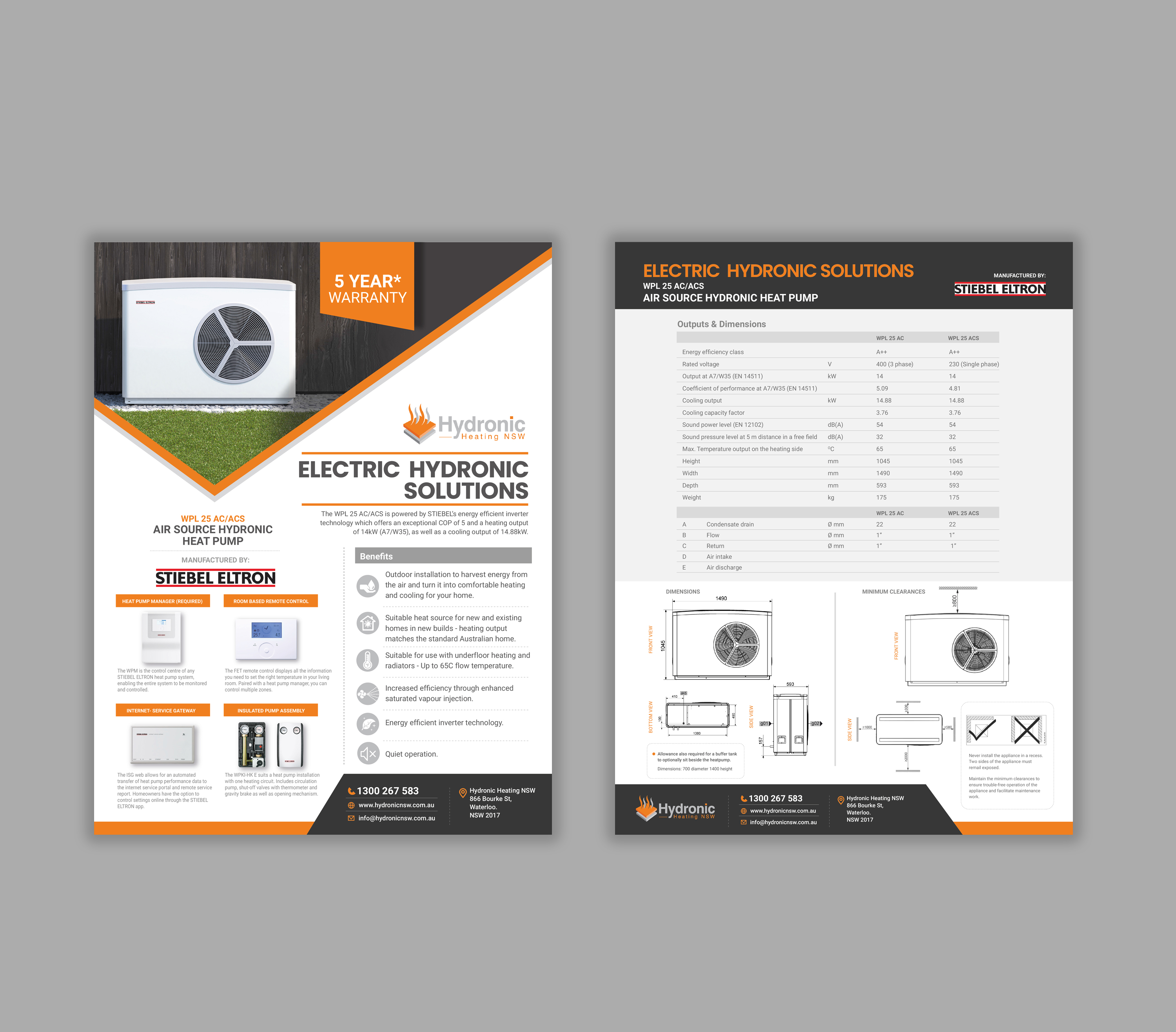 Diseño de Brochure por mscreations.lk para Hydronic Heating NSW | Diseño #30256783