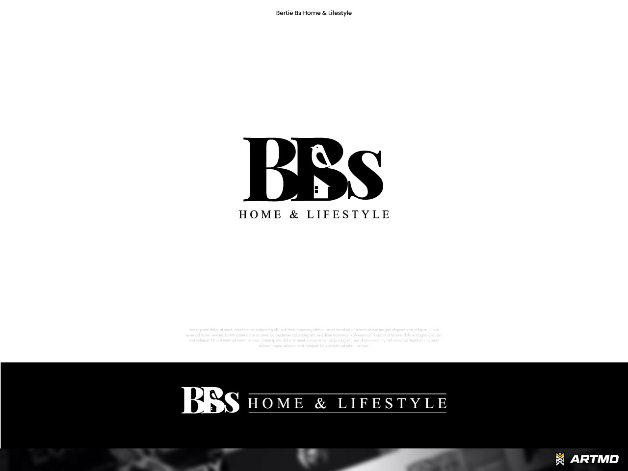 Logo Design by ARTMD for Bertie Bs Home & Lifestyle Ltd | Design #30258730