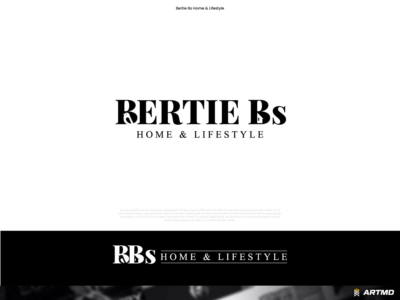Logo Design by ARTMD for Bertie Bs Home & Lifestyle Ltd | Design #30258731
