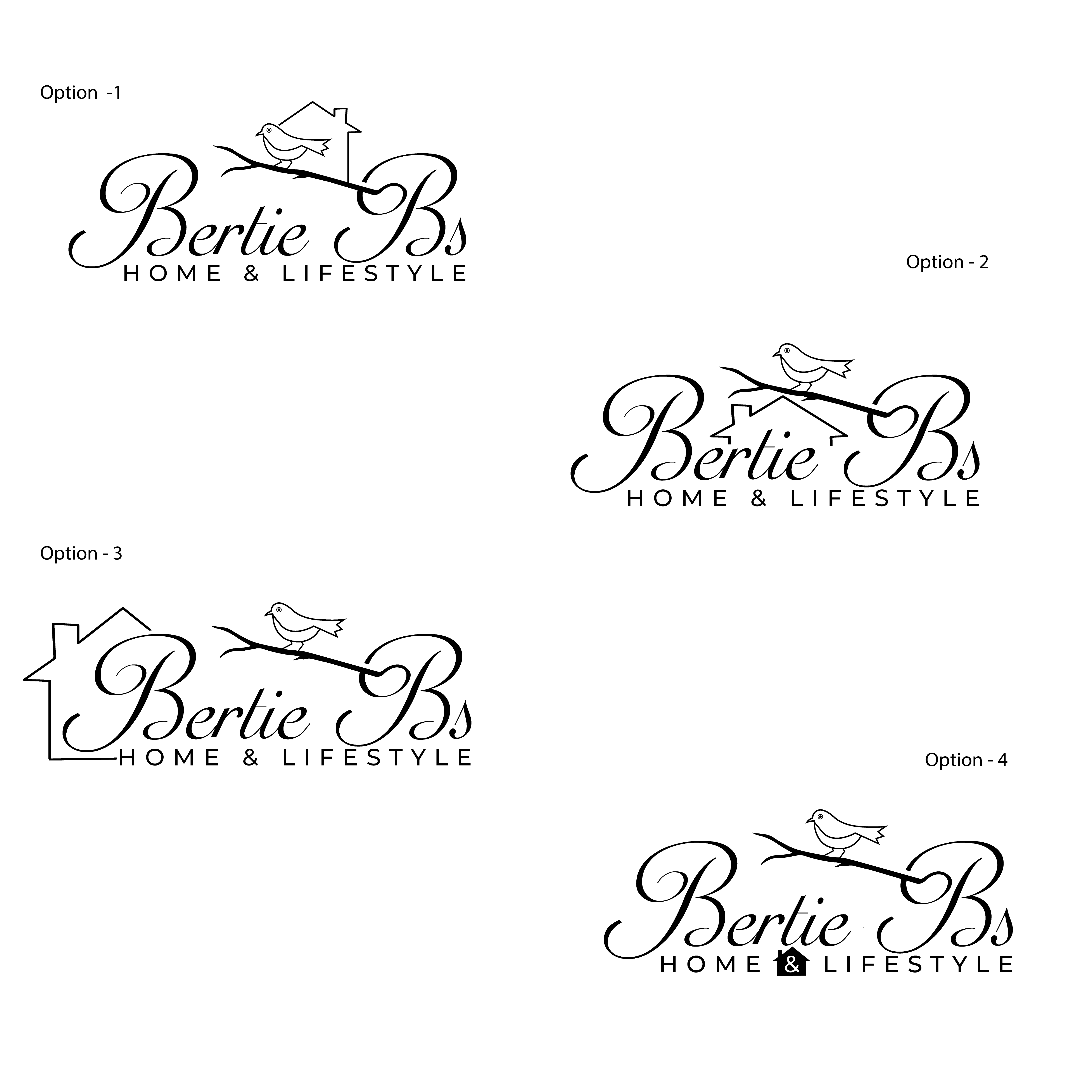 Logo Design by M Art & Design for Bertie Bs Home & Lifestyle Ltd | Design #30280172