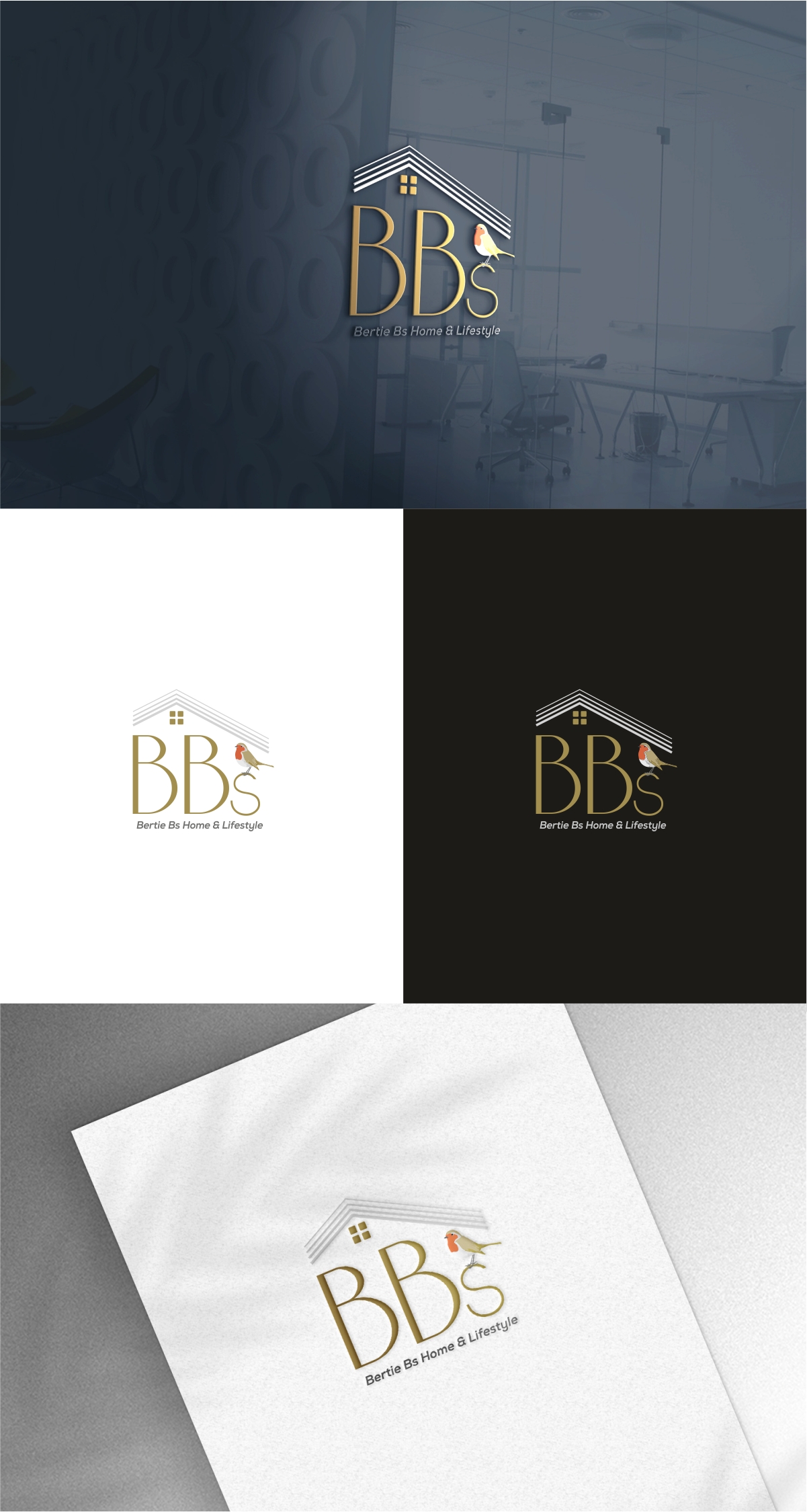 Logo Design by Dave Paresh for Bertie Bs Home & Lifestyle Ltd | Design #30260275