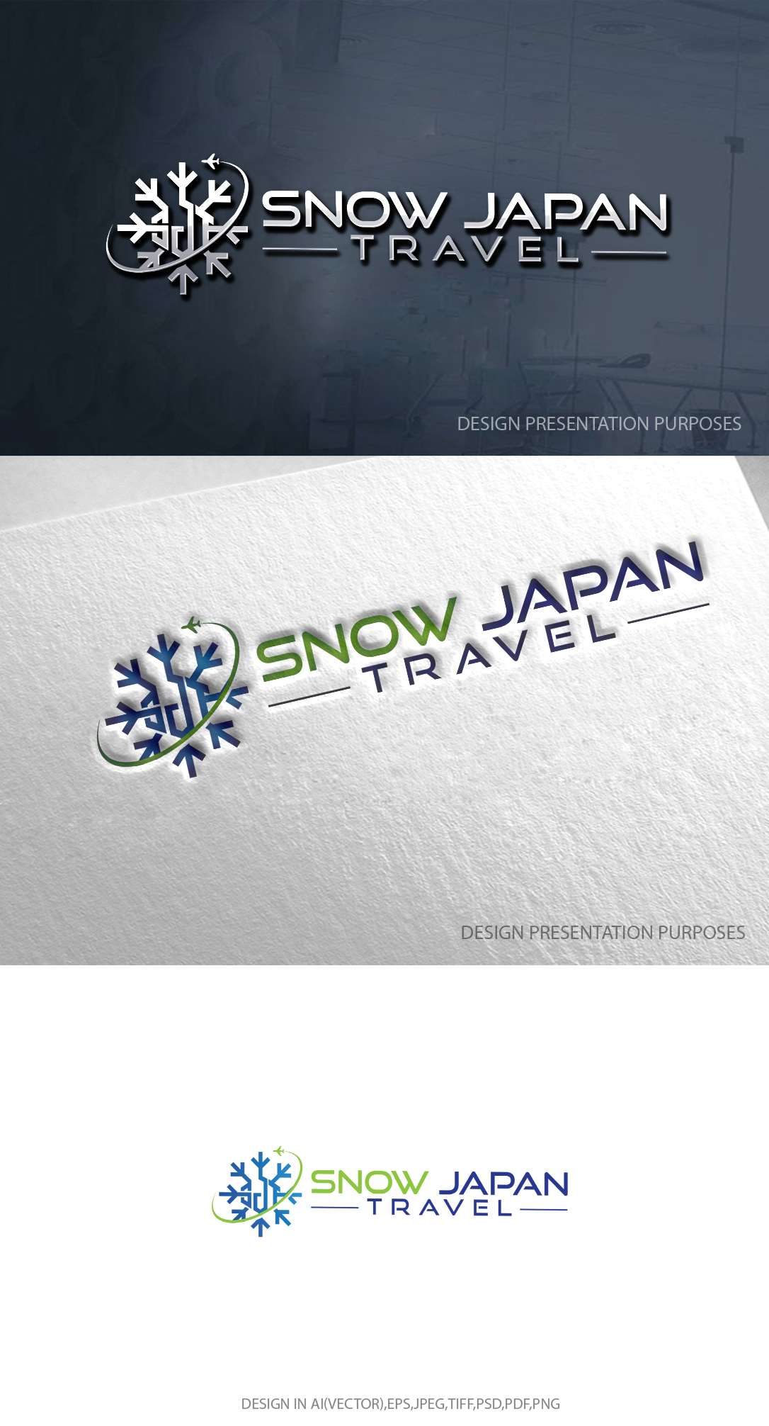 Logo Design by zebronicgraphic for Snow Japan Travel | Design #30257400