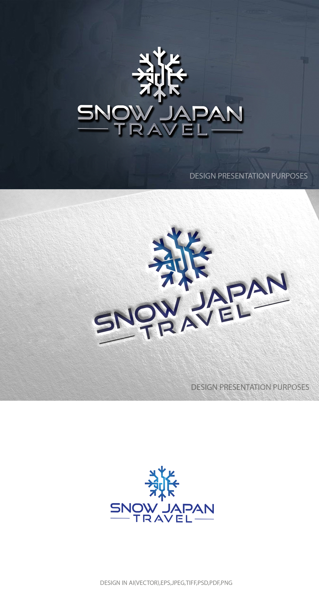Logo Design by zebronicgraphic for Snow Japan Travel | Design #30257401