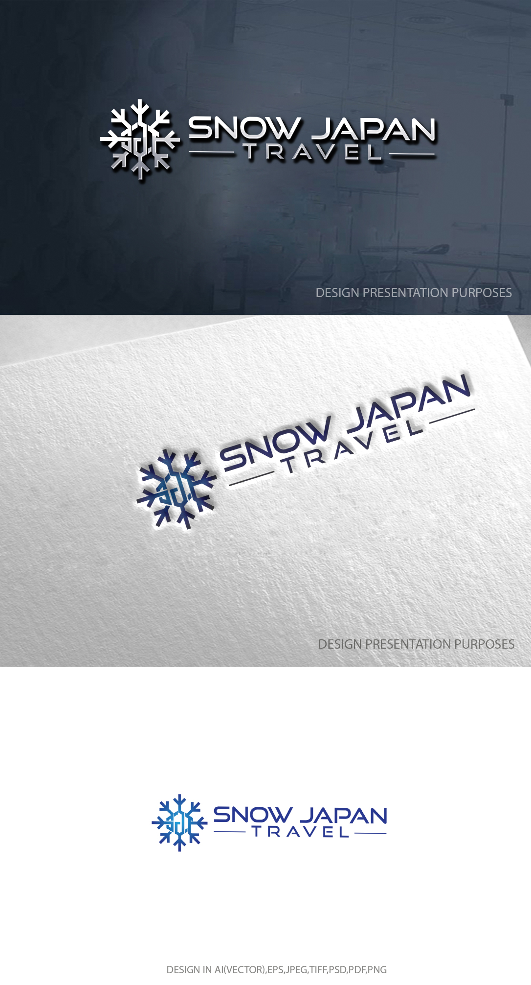 Logo-Design von zebronicgraphic für Snow Japan Travel | Design #30284739
