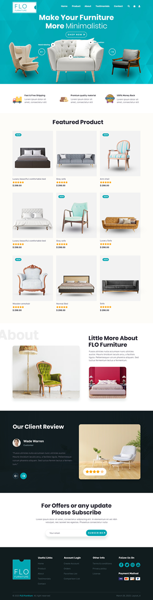 Web Design by sai.designer87 for Florentina events ltd | Design: #30273606