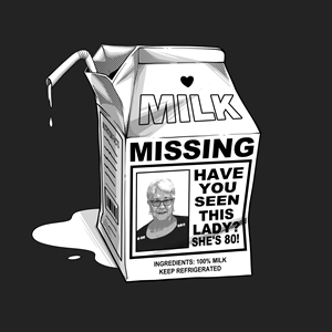 Missing Mom Milk Carton T-Shirt