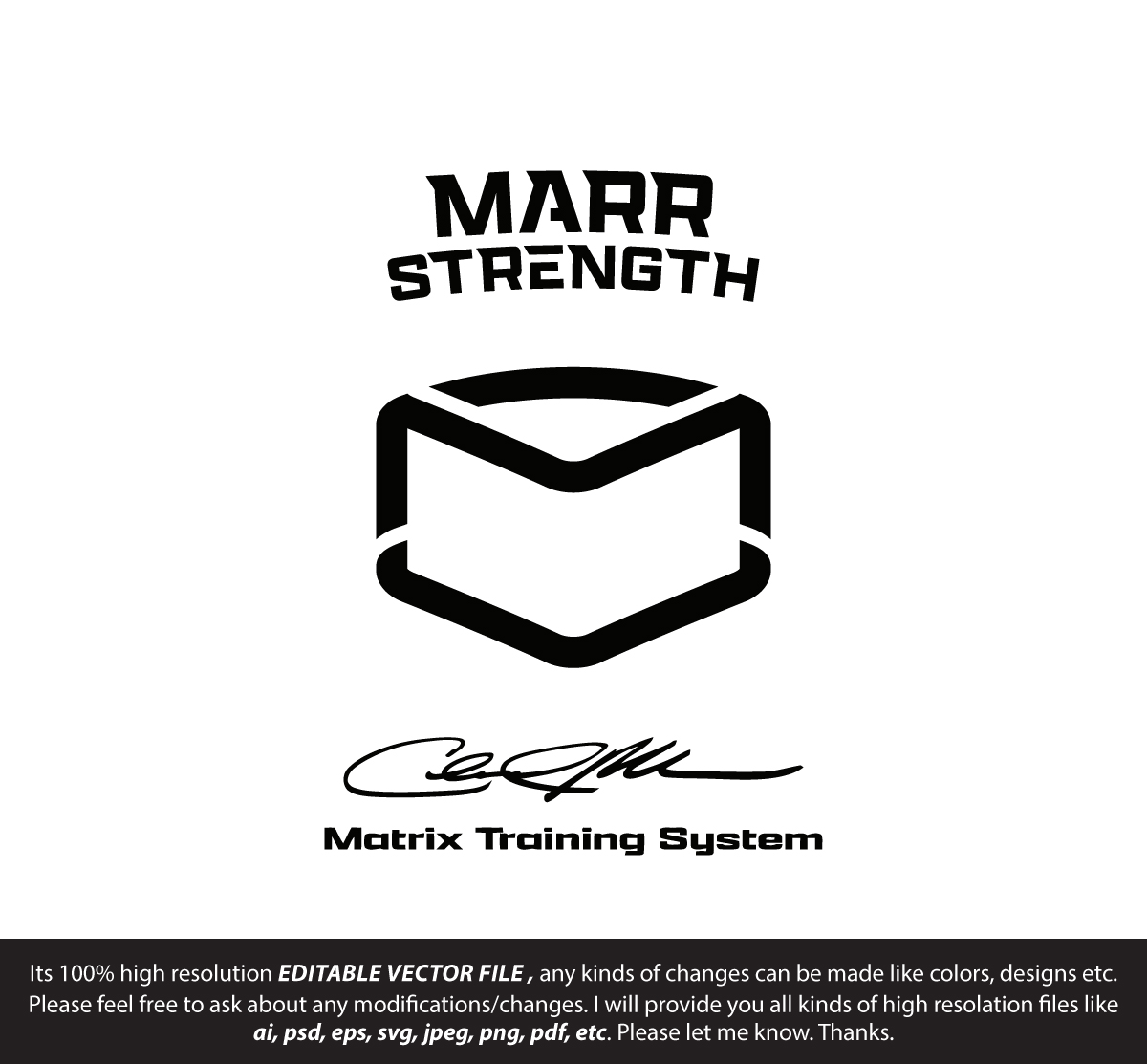 Logo Design by FireflyArt for Marr Strength | Design #30271682