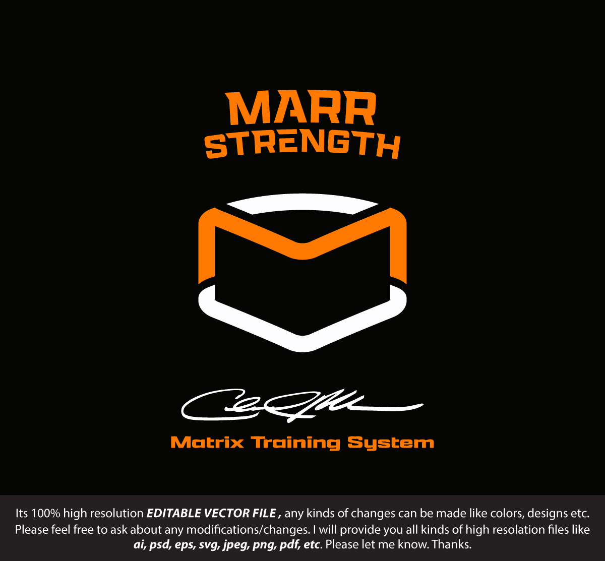 Logo Design by FireflyArt for Marr Strength | Design #30271683