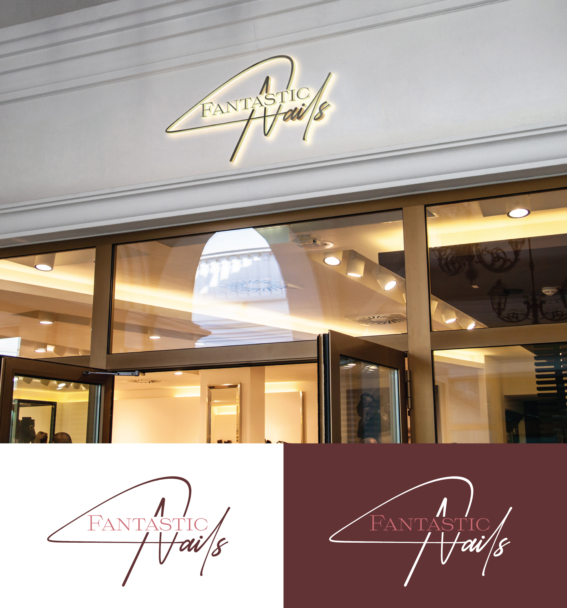 Logo Design by StromDesignHub for Fantastic Nails, LLC. | Design #30272695